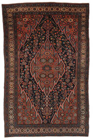  Antikke Malayer Ca. 1920 Teppe 130X205 Ekte Orientalsk Håndknyttet Svart/Mørk Brun (Ull, Persia/Iran)