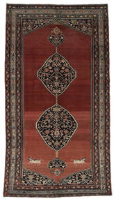  Antikke Malayer Ca. 1900 Teppe 165X295 Ekte Orientalsk Håndknyttet Svart/Mørk Brun (Ull, Persia/Iran)