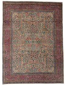  Antikke Kerman Ca. 1900 Teppe 274X364 Ekte Orientalsk Håndknyttet Mørk Brun/Svart Stort (Ull, Persia/Iran)