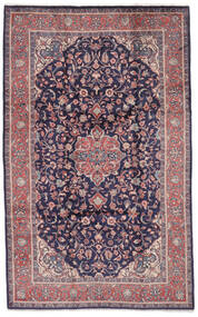 Mahal Teppe 203X330 Ekte Orientalsk Håndknyttet Svart/Mørk Rød (Ull, Persia/Iran)