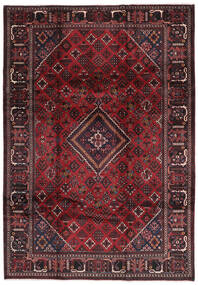  Joshaghan Teppe 218X312 Ekte Orientalsk Håndknyttet Svart/Mørk Lilla/Mørk Rød (Ull, Persia/Iran)