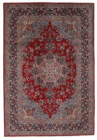  Mashad Teppe 200X300 Ekte Orientalsk Håndknyttet Svart/Mørk Brun (Ull, Persia/Iran)