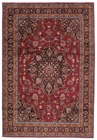  Mashad Teppe 205X300 Ekte Orientalsk Håndknyttet Svart/Mørk Brun (Ull, Persia/Iran)