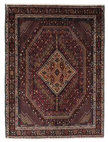  Afshar Shahre Babak Teppe 132X175 Ekte Orientalsk Håndknyttet Svart/Mørk Brun (Ull, Persia/Iran)