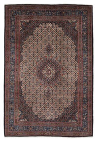  Moud Teppe 225X325 Ekte Orientalsk Håndknyttet Svart/Mørk Brun ( Persia/Iran)