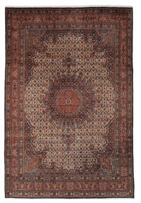  Moud Teppe 205X307 Ekte Orientalsk Håndknyttet Mørk Brun/Svart ( Persia/Iran)