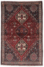 Shiraz Teppe 114X170 Svart/Mørk Rød (Ull, Persia/Iran)