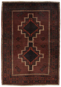  Afshar Teppe 155X220 Ekte Orientalsk Håndknyttet Svart (Ull, Persia/Iran)