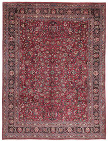  Mashad Teppe 295X390 Ekte Orientalsk Håndknyttet Mørk Brun/Mørk Rød Stort (Ull, Persia/Iran)