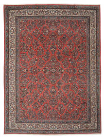  Sarough Teppe 296X385 Ekte Orientalsk Håndknyttet Mørk Brun/Svart Stort (Ull, Persia/Iran)
