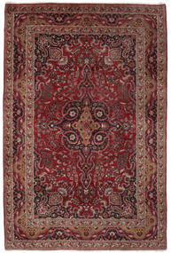  Mashad Teppe 200X299 Ekte Orientalsk Håndknyttet Mørk Rød, Brun (Ull, Persia/Iran)