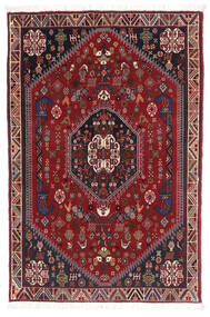  Ghashghai Teppe 102X150 Ekte Orientalsk Håndknyttet Svart/Mørk Rød (Ull, Persia/Iran)