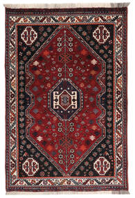  Ghashghai Teppe 110X165 Ekte Orientalsk Håndknyttet Svart/Mørk Rød (Ull, )