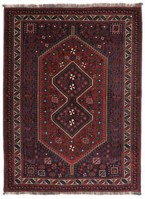  Ghashghai Teppe 158X210 Ekte Orientalsk Håndknyttet Svart/Mørk Rød (Ull, )