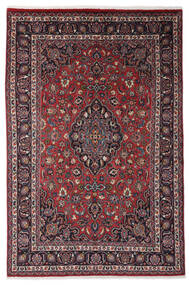  Mashad Teppe 191X290 Ekte Orientalsk Håndknyttet Svart/Mørk Brun (Ull, Persia/Iran)