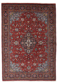 Sarough Teppe 215X314 Ekte Orientalsk Håndknyttet Svart/Mørk Brun (Ull, Persia/Iran)