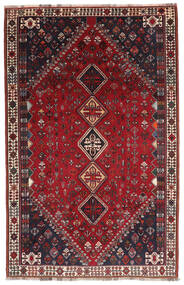  Ghashghai Teppe 177X275 Ekte Orientalsk Håndknyttet Svart/Mørk Brun/Mørk Rød (Ull, Persia/Iran)