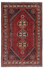  Ghashghai Teppe 166X254 Ekte Orientalsk Håndknyttet Mørk Rød/Svart (Ull, )