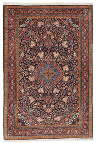  Sarough Teppe 104X156 Ekte Orientalsk Håndknyttet Mørk Brun/Svart (Ull, Persia/Iran)