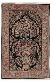  Kerman Teppe 103X163 Ekte Orientalsk Håndknyttet Mørk Brun/Svart (Ull, Persia/Iran)