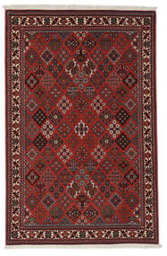  Meimeh Teppe 110X168 Ekte Orientalsk Håndknyttet Svart/Mørk Rød (Ull, Persia/Iran)