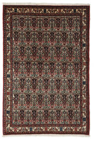  Abadeh Teppe 105X158 Ekte Orientalsk Håndknyttet Svart/Mørk Brun (Ull, Persia/Iran)