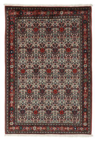  Abadeh Teppe 105X155 Ekte Orientalsk Håndknyttet Svart/Mørk Brun (Ull, Persia/Iran)