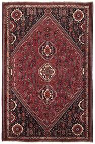  Ghashghai Teppe 220X335 Ekte Orientalsk Håndknyttet Svart/Mørk Rød (Ull, Persia/Iran)