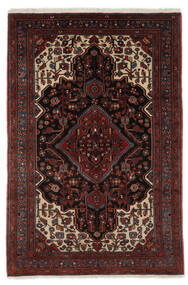 153X232 Nahavand Old Teppe Orientalsk Svart/Mørk Rød (Ull, Persia/Iran)