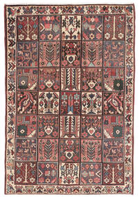  Bakhtiar Teppe 104X152 Ekte Orientalsk Håndknyttet Svart/Mørk Rød (Ull, Persia/Iran)