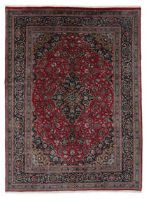  Mashad Teppe 203X281 Ekte Orientalsk Håndknyttet Svart, Mørk Rød (Ull, Persia/Iran)
