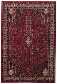  Abadeh Teppe 208X308 Ekte Orientalsk Håndknyttet Svart/Mørk Brun (Ull, Persia/Iran)