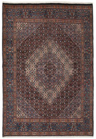  Moud Teppe 208X306 Ekte Orientalsk Håndknyttet Svart/Mørk Brun ( Persia/Iran)