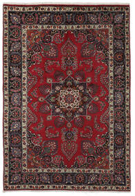  Mashad Teppe 204X298 Ekte Orientalsk Håndknyttet Svart/Mørk Brun (Ull, Persia/Iran)