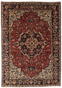  Bakhtiar Teppe 208X303 Ekte Orientalsk Håndknyttet Svart/Mørk Brun (Ull, Persia/Iran)