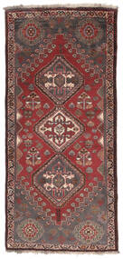  Ghashghai Teppe 73X160 Ekte Orientalsk Håndknyttet Teppeløpere Mørk Rød/Svart (Ull, )