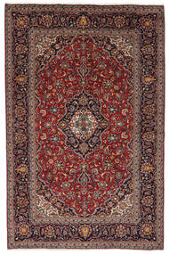  Persisk Keshan Teppe 196X305 Svart/Mørk Rød (Ull, Persia/Iran)