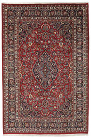  Orientalsk Mashad Teppe 198X295 Mørk Rød/Svart (Ull, Persia/Iran)