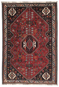  Ghashghai Teppe 112X165 Ekte Orientalsk Håndknyttet Svart/Mørk Brun (Ull, Persia/Iran)
