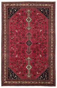  Ghashghai Teppe 200X308 Ekte Orientalsk Håndknyttet Svart/Mørk Rød (Ull, Persia/Iran)
