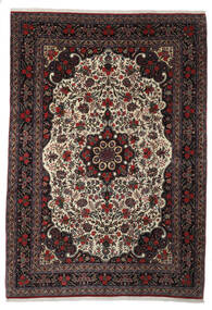  Bidjar Teppe 222X330 Ekte Orientalsk Håndknyttet Svart/Mørk Brun (Ull, Persia/Iran)