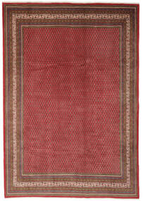  Sarough Mir Teppe 258X355 Ekte Orientalsk Håndknyttet Mørk Brun/Mørk Rød Stort (Ull, Persia/Iran)