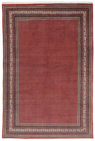  Sarough Mir Teppe 210X314 Ekte Orientalsk Håndknyttet Mørk Rød/Svart (Ull, )