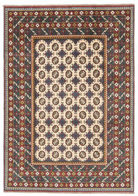  Afghan Teppe 171X241 Ekte Orientalsk Håndknyttet Mørk Brun/Svart (Ull, Afghanistan)