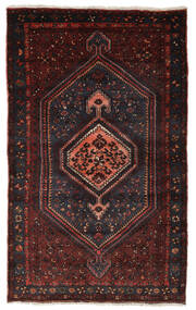  Zanjan Teppe 136X221 Ekte Orientalsk Håndknyttet Svart/Mørk Brun (Ull, Persia/Iran)