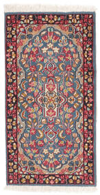  Kerman Teppe 80X121 Ekte Orientalsk Håndknyttet Mørk Rød/Rød (Ull, Persia/Iran)