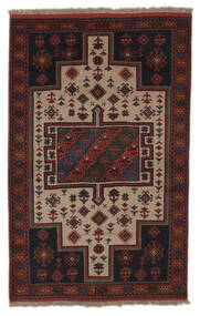  Gutchan Teppe 127X195 Ekte Orientalsk Håndknyttet Svart, Brun (Ull, Persia/Iran)