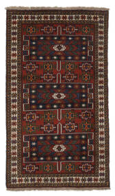  Gutchan Teppe 110X188 Ekte Orientalsk Håndknyttet Svart/Mørk Brun (Ull, Persia/Iran)