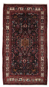  Nahavand Old Teppe 170X308 Ekte Orientalsk Håndknyttet Svart/Mørk Brun (Ull, Persia/Iran)
