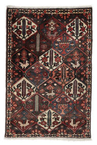  Bakhtiar Teppe 105X161 Ekte Orientalsk Håndknyttet Svart/Mørk Brun (Ull, Persia/Iran)